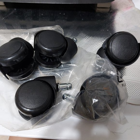 Office Chair Wheels Caster Wheels Silent Wear Resistant Rotating Heavy Duty - Picture 4 of 5